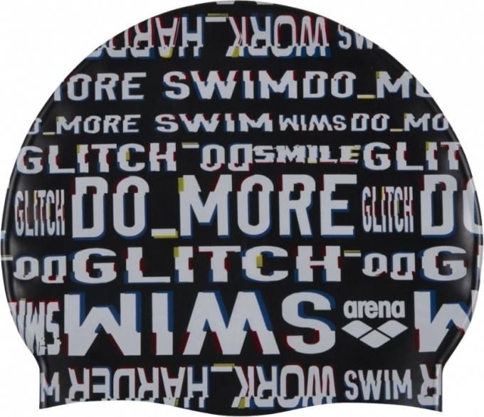 Шапочка для плавання дитяча Arena PRINT JR Чорно-білий (94171-220) - фото 1 Шапочка для плавання дитяча Arena PRINT JR Чорно-білий (94171-220) - фото 1