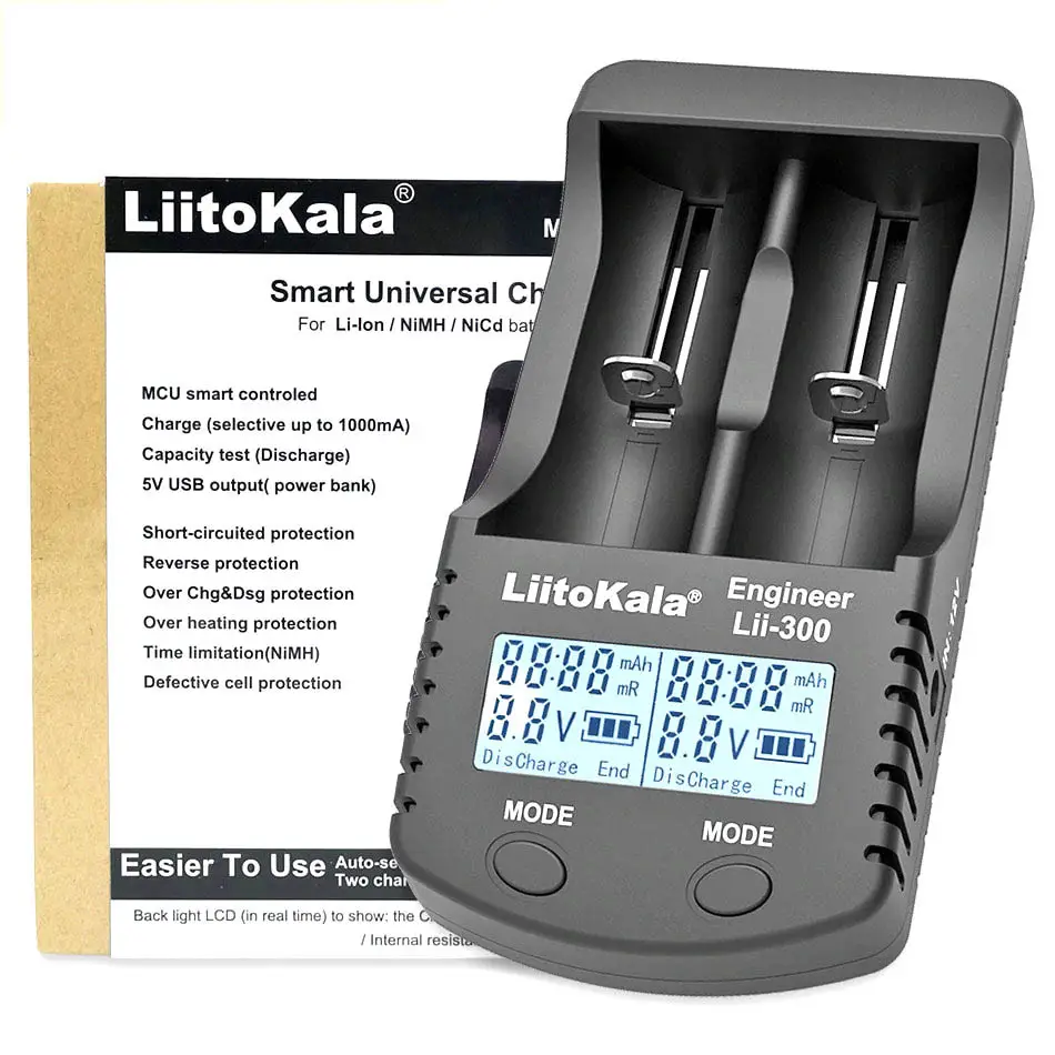 Зарядний пристрій Liitokala Lii-300-EU (1631085114)