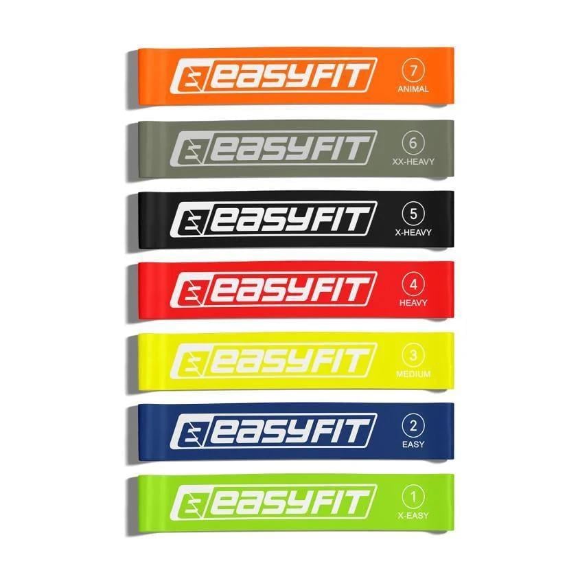 Резинки для фитнеса EasyFit набор 7 шт. (EF-1814)