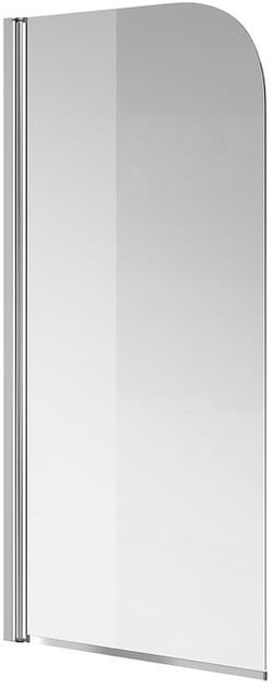 Шторка для ванны Cersanit Easy New одинарная прозрачное стекло 140х70 мм Хром