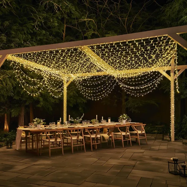 Гирлянда нить уличная 1000 LED 100 м на солнечной батарее черная нить с пультом ДУ Желтый - фото 1 Гирлянда нить уличная 1000 LED 100 м на солнечной батарее черная нить с пультом ДУ Желтый - фото 1