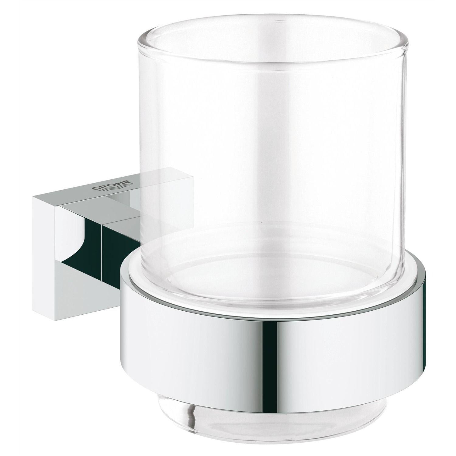 Стакан для зубных щеток Grohe Essentials Cube подвесной Хром глянцевый (40755001)