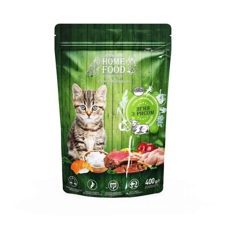 Корм сухой для котят Home Food Kitten с ягненком и рисом 400 г (11237391) Корм сухой для котят Home Food Kitten с ягненком и рисом 400 г (11237391)