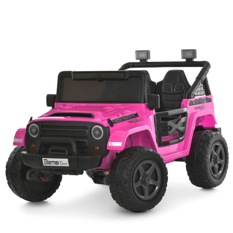 Детский электромобиль Джип Bambi Racer 4WD до 30 кг Розовый (DE-169-E-806)