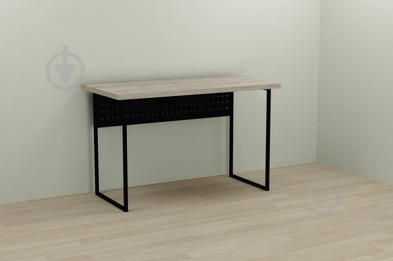 Компьютерный стол Ferrum-decor Майк 75x140x70 черный ДСП Дуб Шервуд 32мм