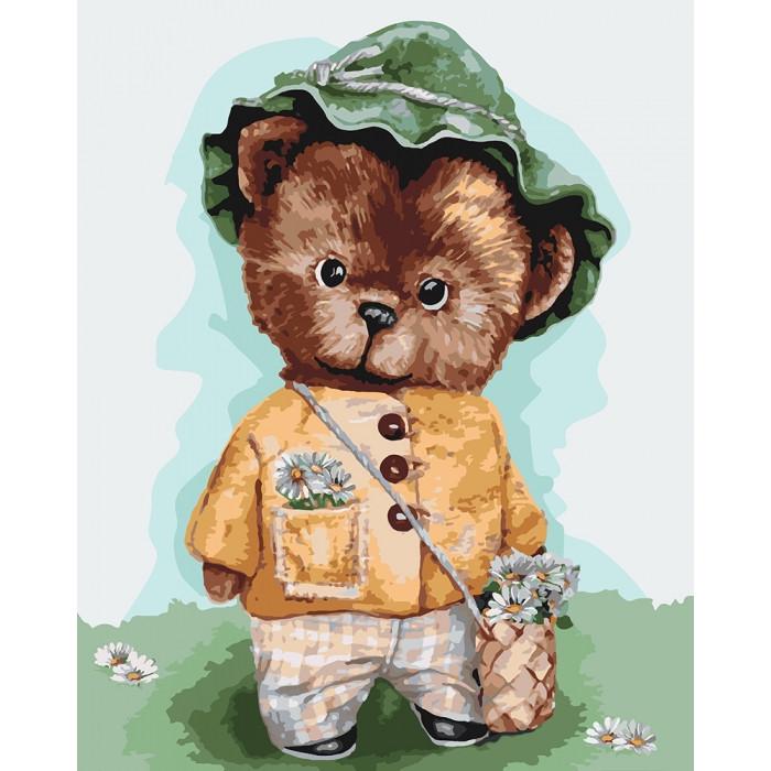 Картина по номерам Ідейка Мой медвежонок 40х50 см (KHO4132)
