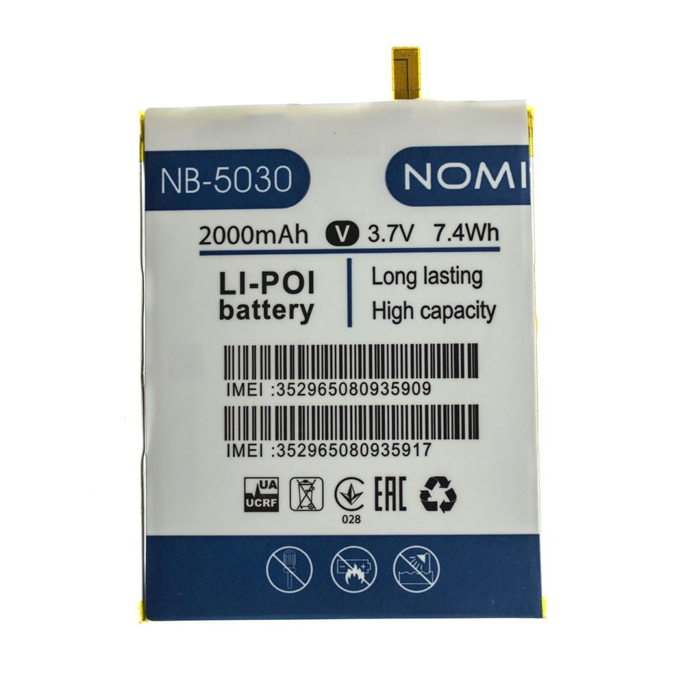 Аккумулятор Nomi NB-5030 PL306277 для i5030 Evo X 2000 мАч