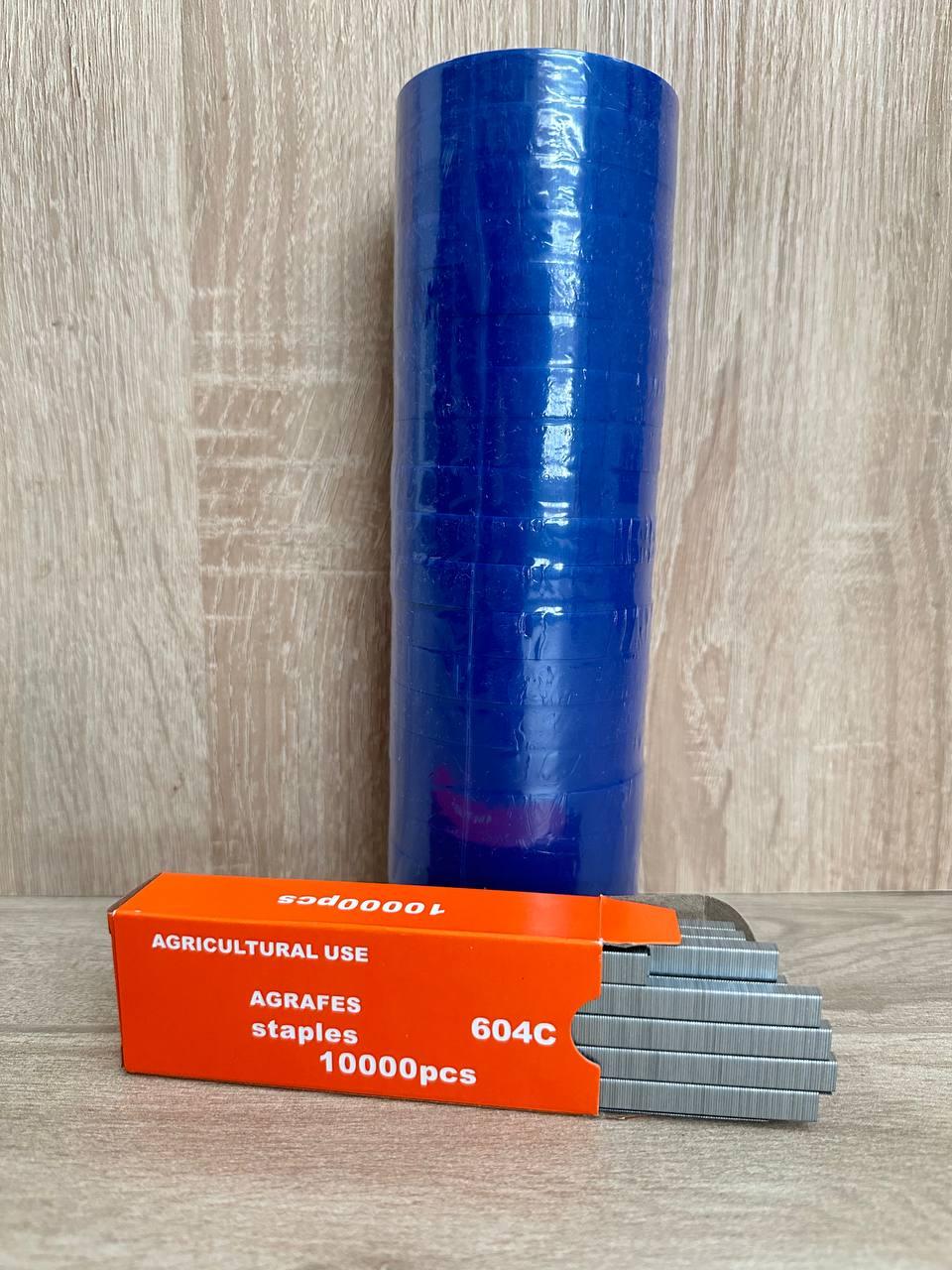 Набір для підв'язки степлер Tapetool стрічка 150 мкм 600 м та скоби ніж пружина - фото 5 Набір для підв'язки степлер Tapetool стрічка 150 мкм 600 м та скоби ніж пружина - фото 5