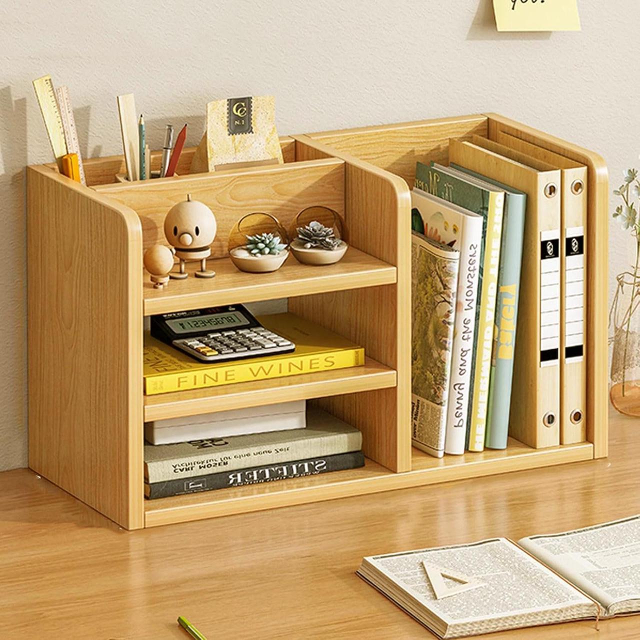 Полка книжная настольная из дерева Сариола Карри (КПА-019903)