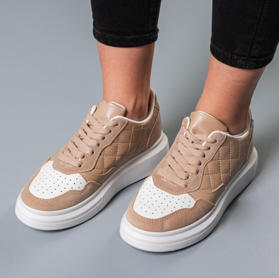 Кроссовки женские Fashion р. 37 24 см Коричневый (3761)