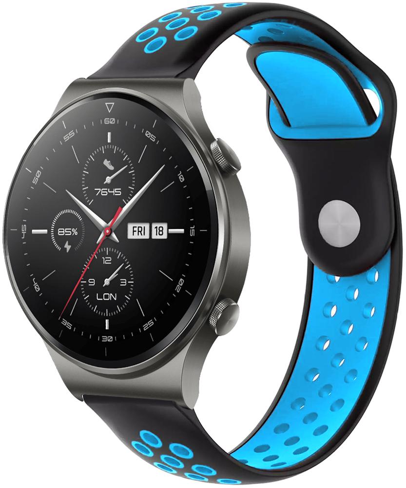 Ремешок Sport для Huawei Watch GT 2 Pro Black Sky Blue (23363-6A) Ремешок Sport для Huawei Watch GT 2 Pro Black Sky Blue (23363-6A)
