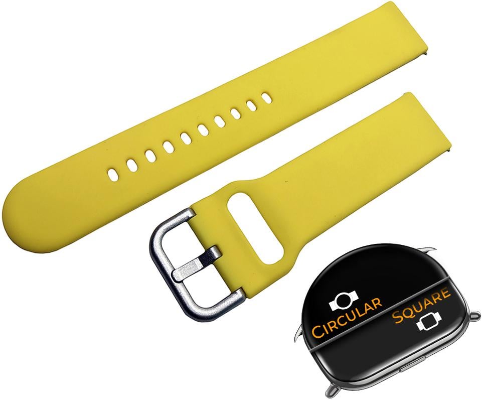 Ремешок Matte Style для ZEPP E Square/Circular Yellow (26343-0A) - фото 2 Ремешок Matte Style для ZEPP E Square/Circular Yellow (26343-0A) - фото 2