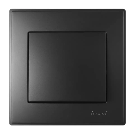 Выключатель одинарный Lezard Lesya Антрацитовый (26384290)