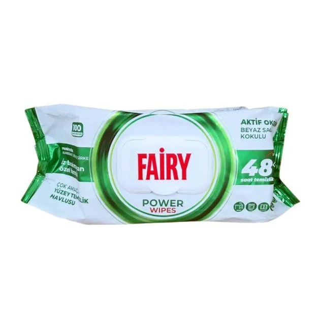 Вологі серветки для прибирання Fairy Power Wipes 100 шт.