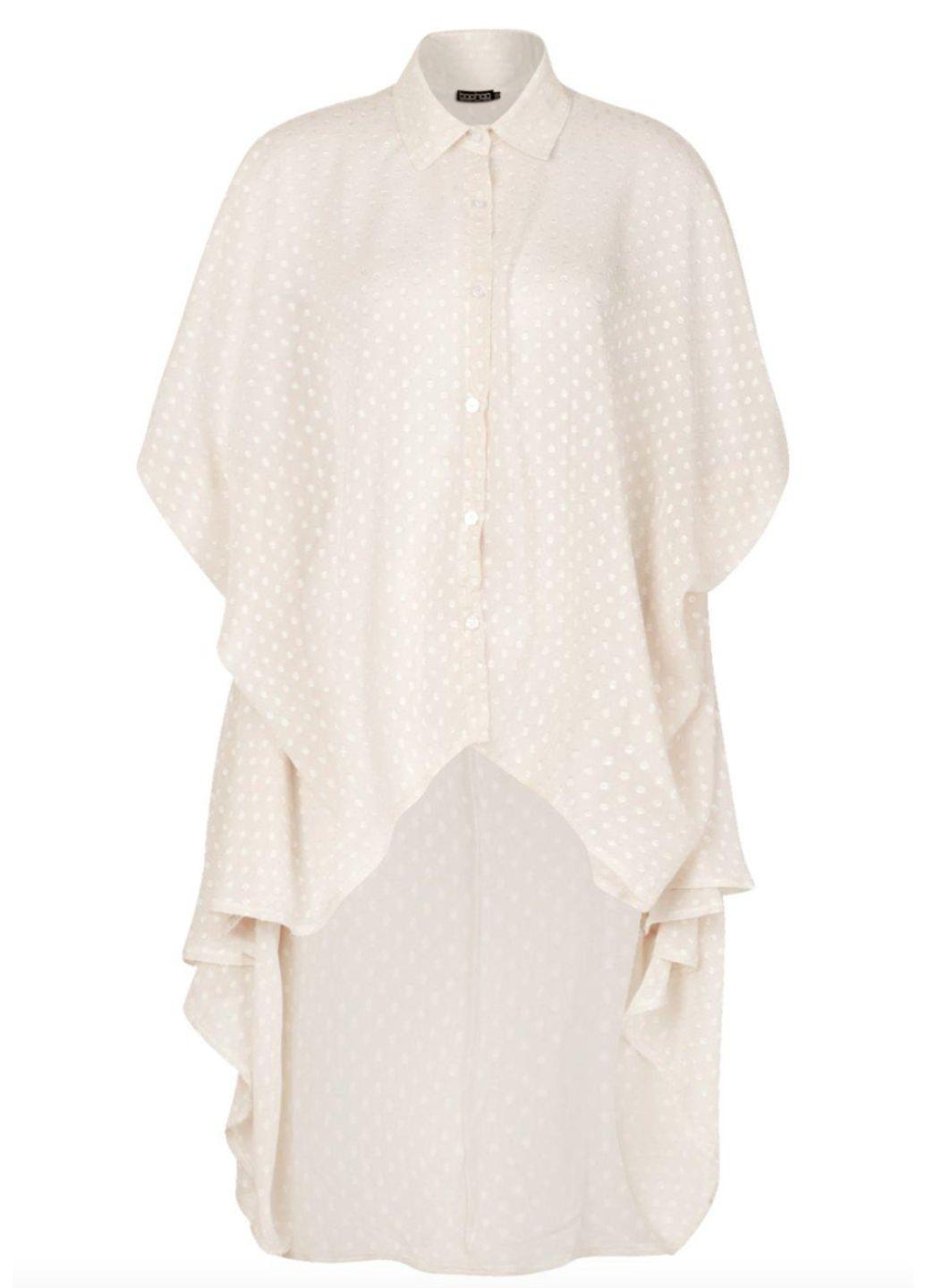 Блуза оверсайз Boohoo 2XL Молочный (10344/50)