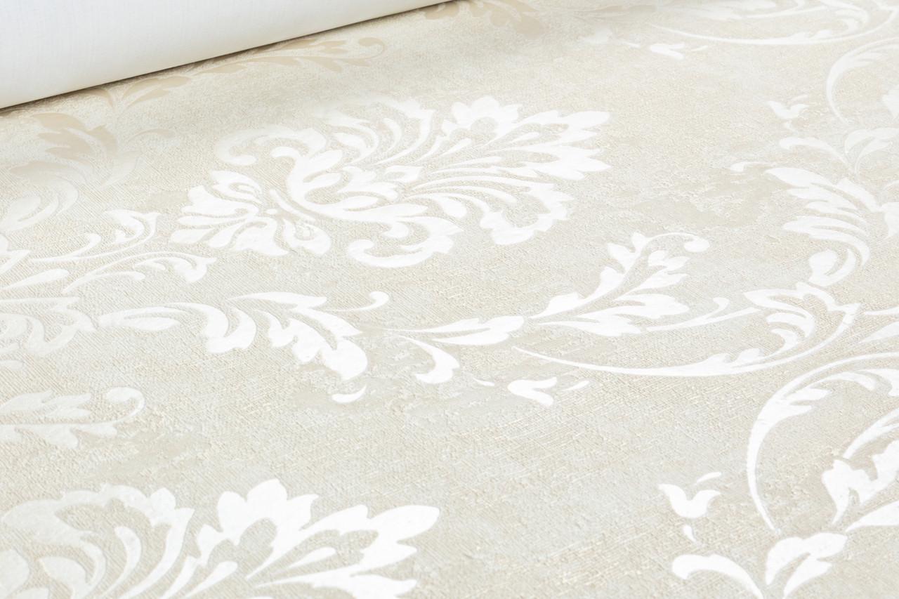 Обои флизелиновые GrandecoLife Universe 5 UI2010 Декор винил горячего тиснения 1,06х10,05 м Кремовый