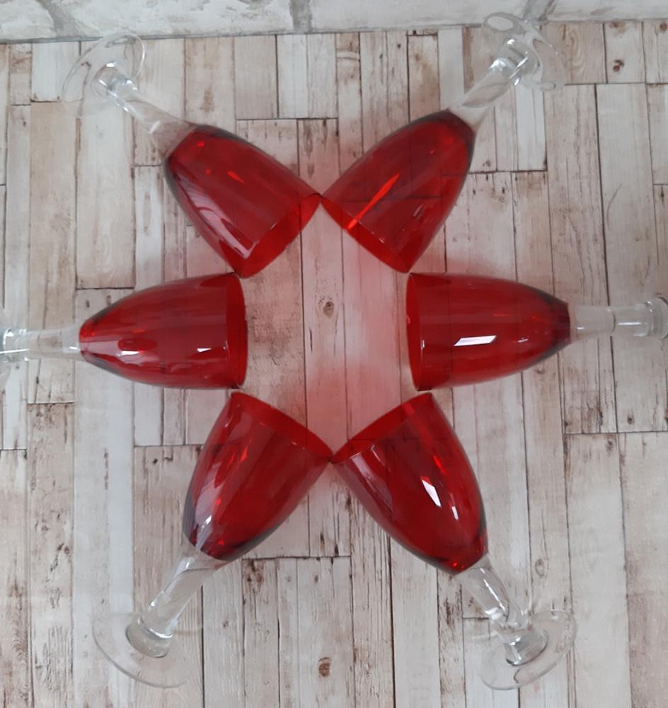 Набор бокалов для вина Пурпур 6 шт. 350 мл Красный (21-36509-10) - фото 6