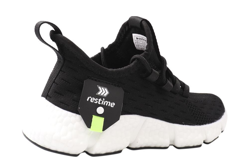 Кросівки чоловічі Restime з текстилю на низькому ходу на шнурівці р. 39 Чорний (172-21LK) - фото 3