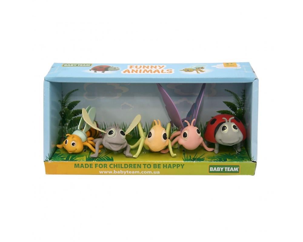 Набор игрушек Baby team Насекомые 5 шт. от 36 месяцев