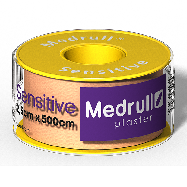 Лейкопластырь медицинский Medrull Sensitive в рулоне 2,5х500 см (4742225004888)