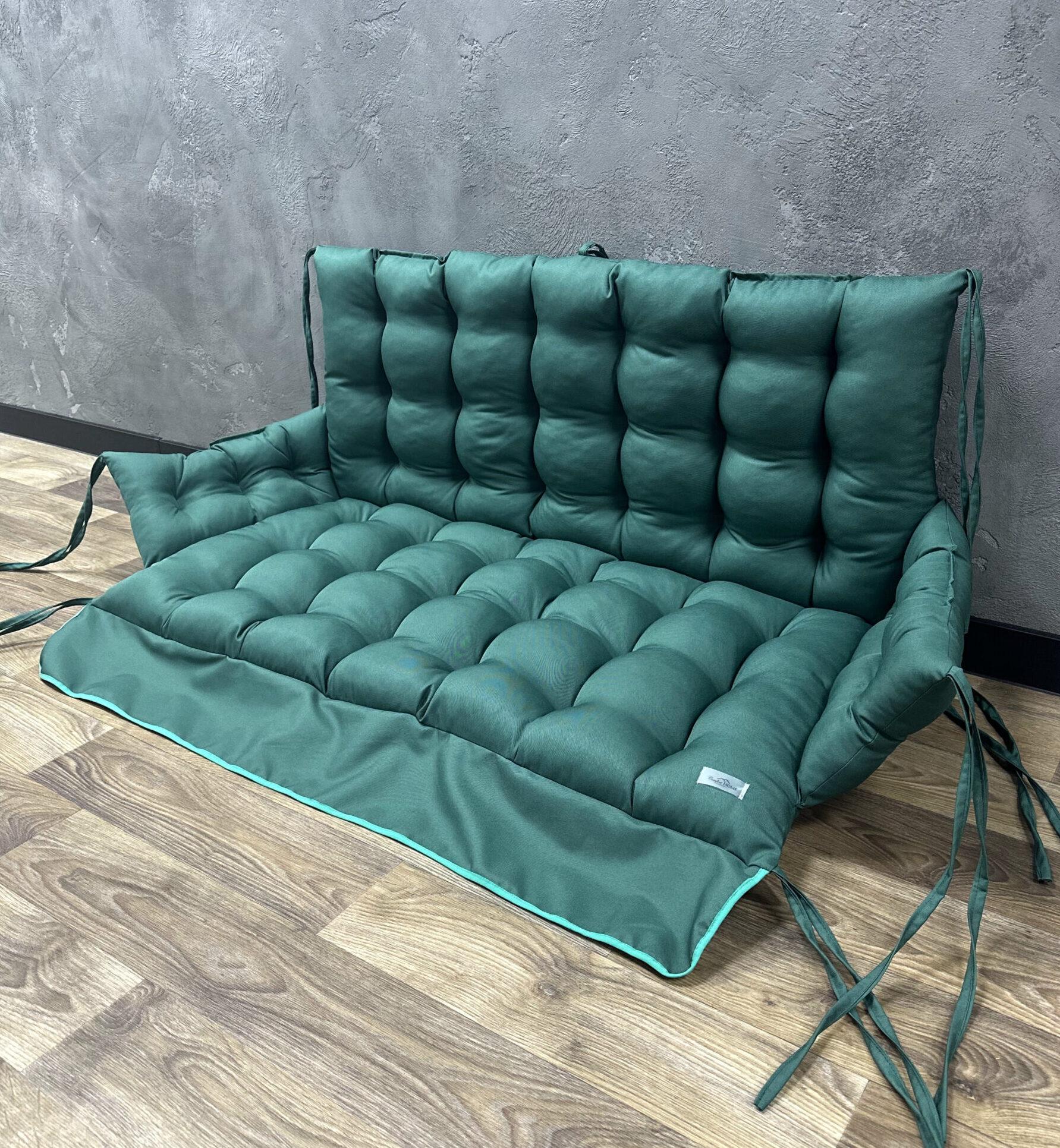 Подушка Сomfort Home с бортами и рюшей на поддоны/качели/каркасы/садовая мебель 100х50х50х20 см