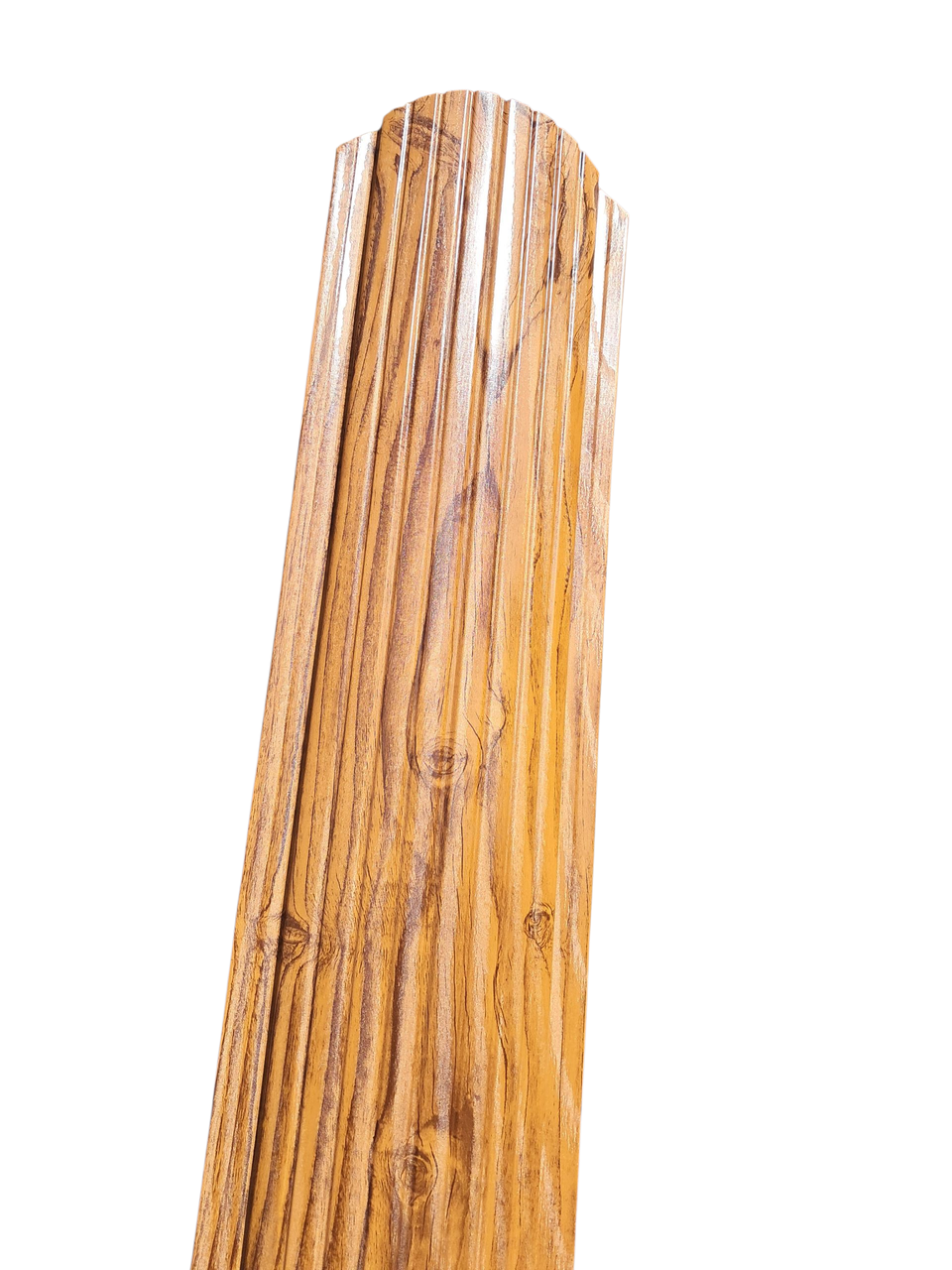 Штахетник металлический полукруглый усиленный 1 м Дуб Гранд (2716267629)