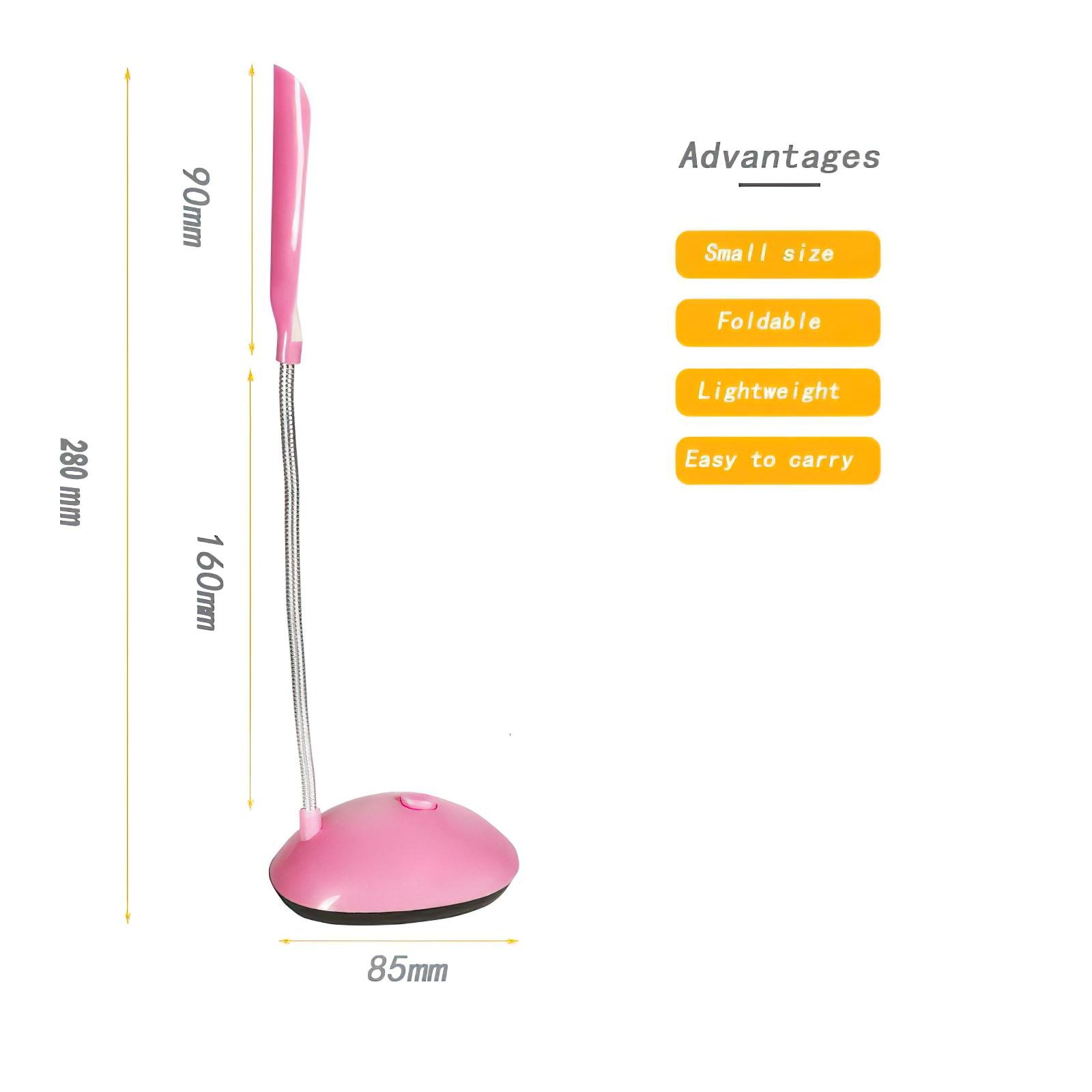 Лампа настільна світлодіодна LED Desk Light X-7188 Рожевий (1010068-Pink) - фото 8