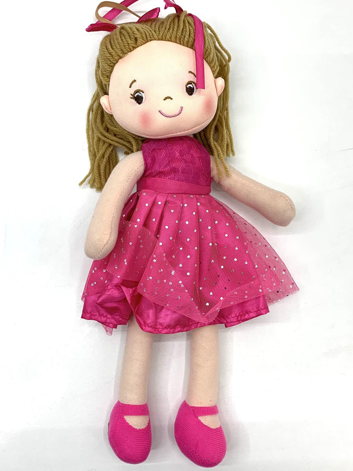 Кукла мягконабивная Bambi 34 см в розовом платье (36966879)