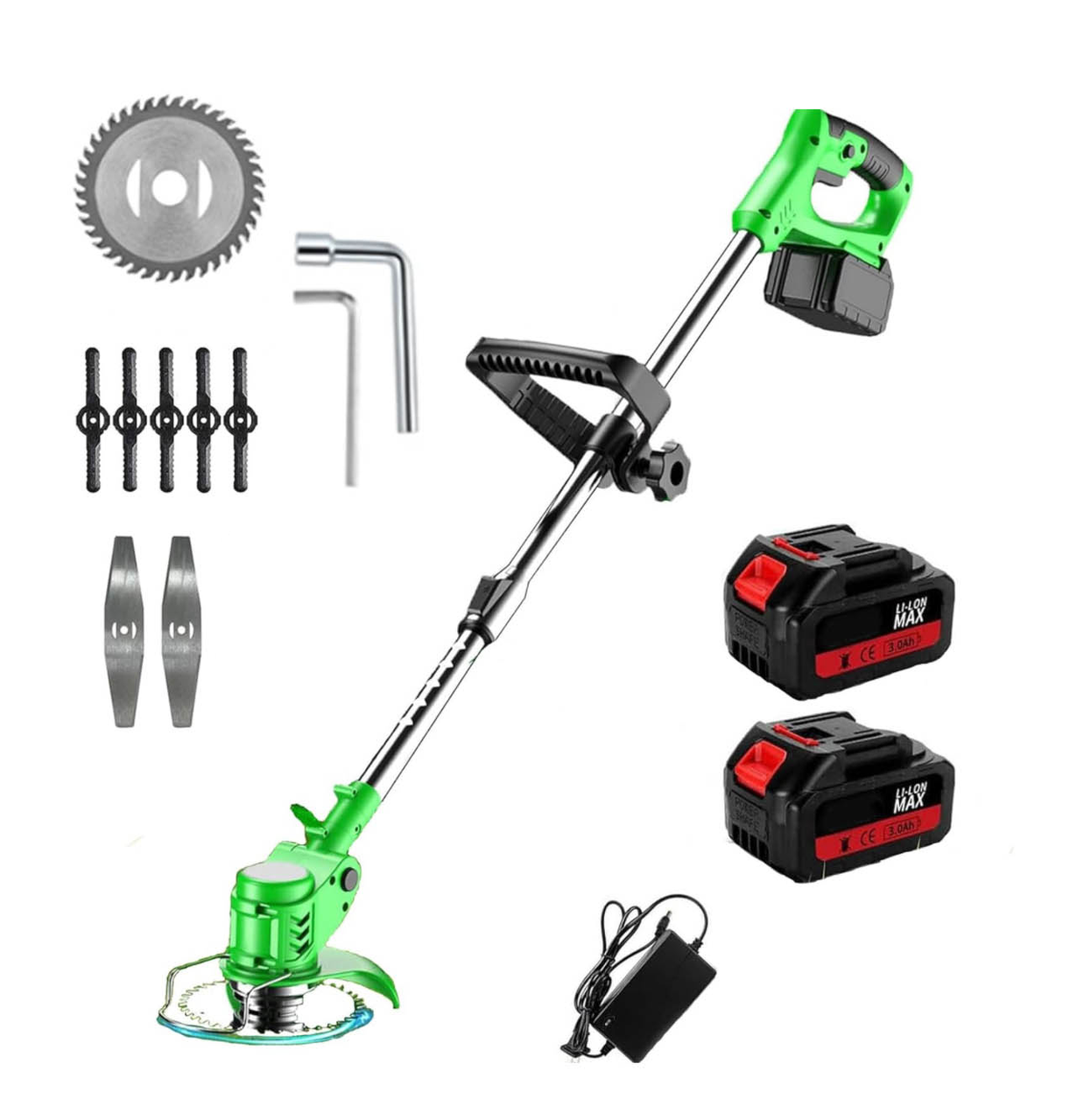 Триммер садовый аккумуляторный с насадками KIYOSHI WL-1301 (WL 1301)