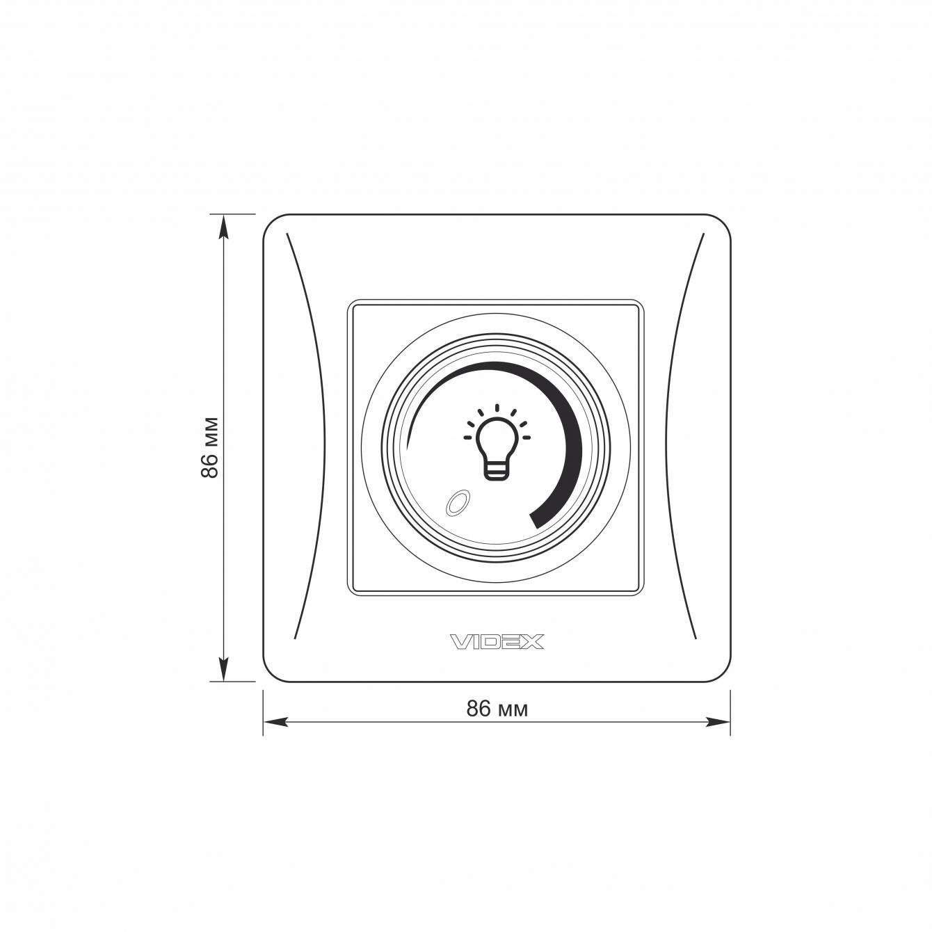 Светорегулятор Videx BINERA LED 200 Вт Белый (VF-BNDML200-W) - фото 5