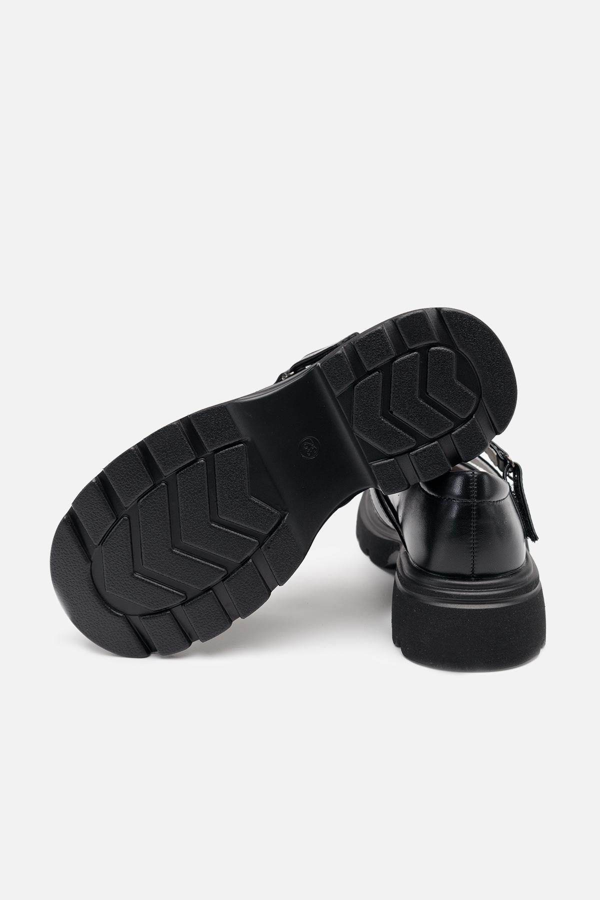 Туфлі на плоскій підошві для дівчинки р. 32 Чорний (SKT001006013) - фото 5