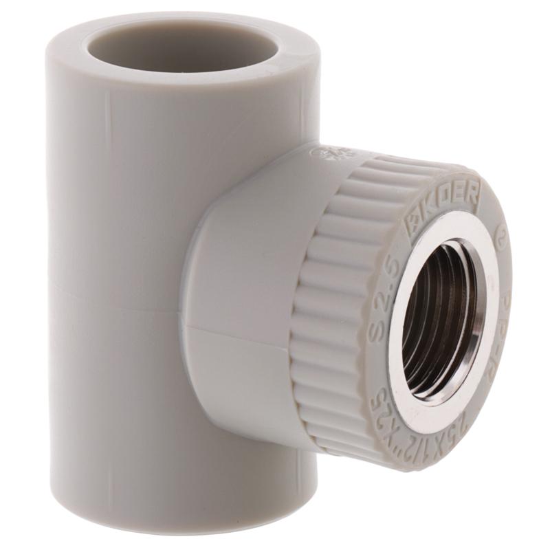 Тройник KOER KP0124 PPR пайка-внутренняя 25x1/2"x25 мм (64543)