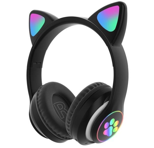 Навушники STN-28 LED з котячими вушками Чорний (2104618718) - фото 6 Навушники STN-28 LED з котячими вушками Чорний (2104618718) - фото 6