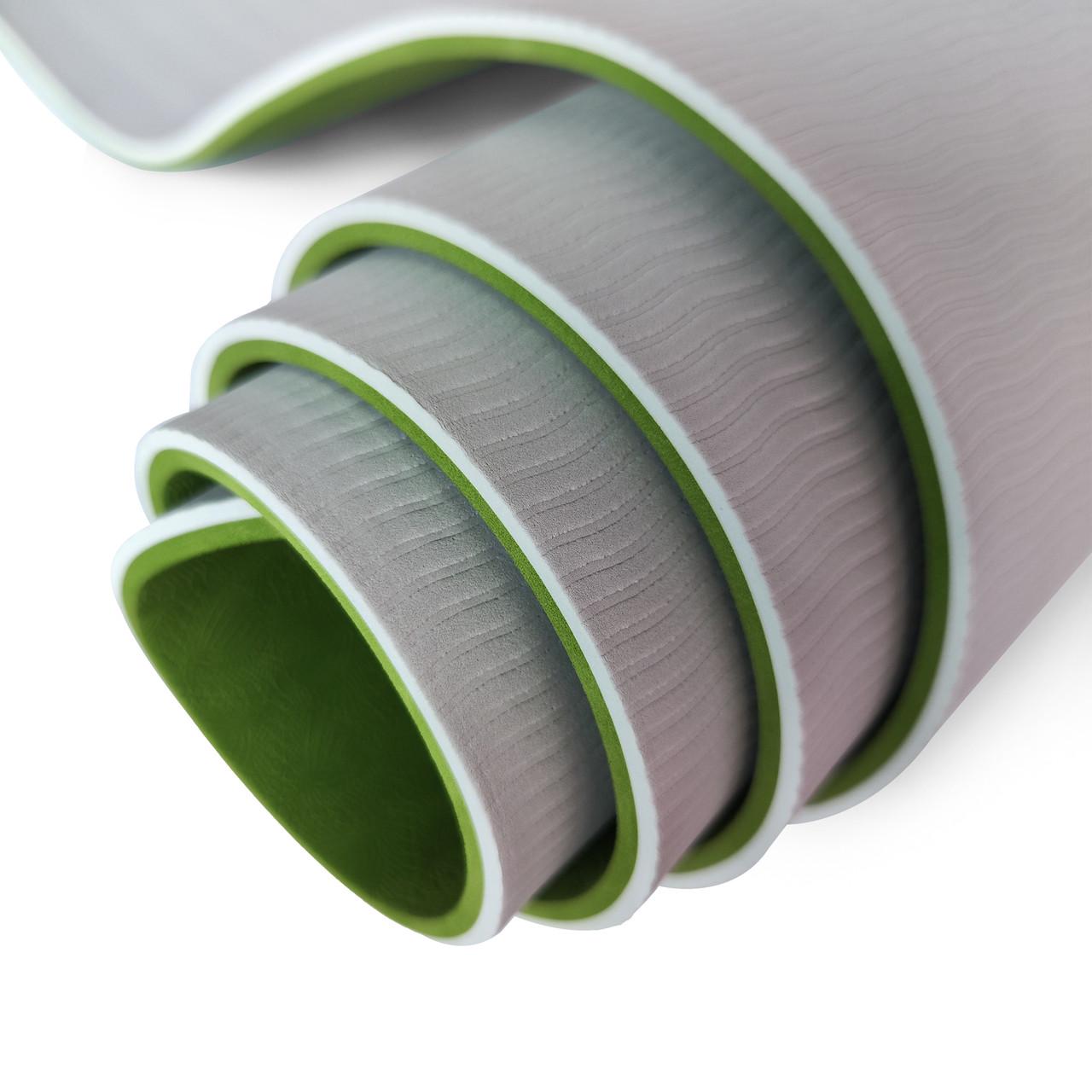 Коврик для фитнеса и йоги Gemini Pro GE-6GRG TPE/TC 6 мм (14729319) - фото 3 Коврик для фитнеса и йоги Gemini Pro GE-6GRG TPE/TC 6 мм (14729319) - фото 3