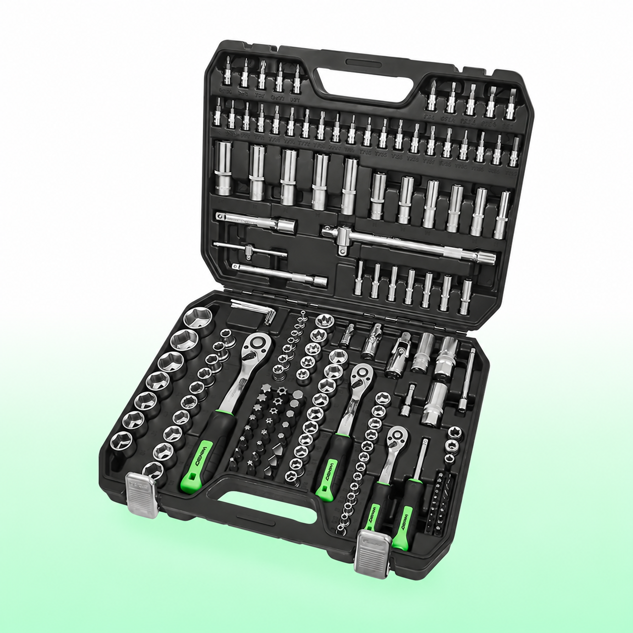 Набор инструментов WINSO PRO 1/2" 1/4" 3/8" 72T CR-V 171 предмет