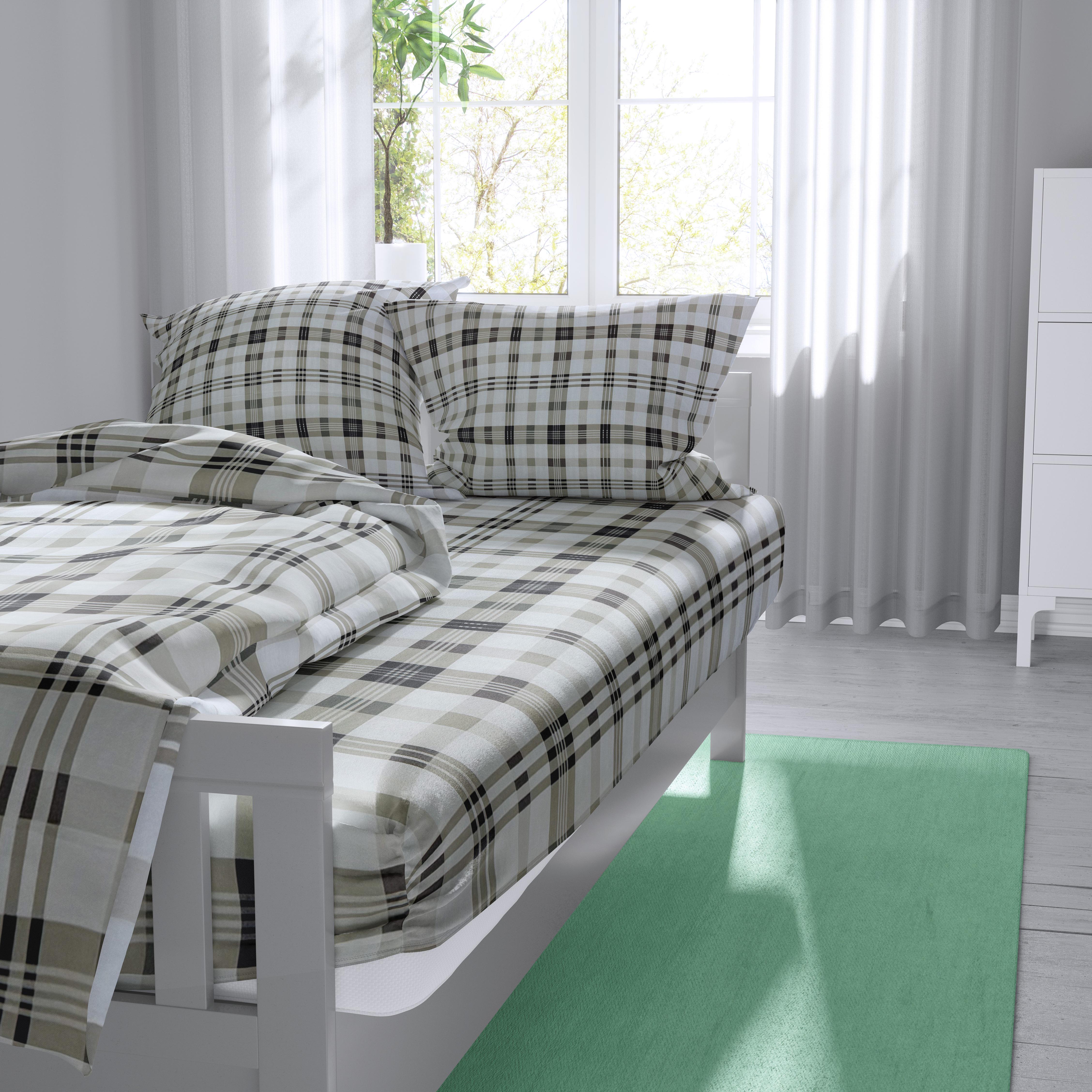 Простынь на резинке Simple T 160х200 см и две наволочки 50х70 см бязь (G-303st/160x200)