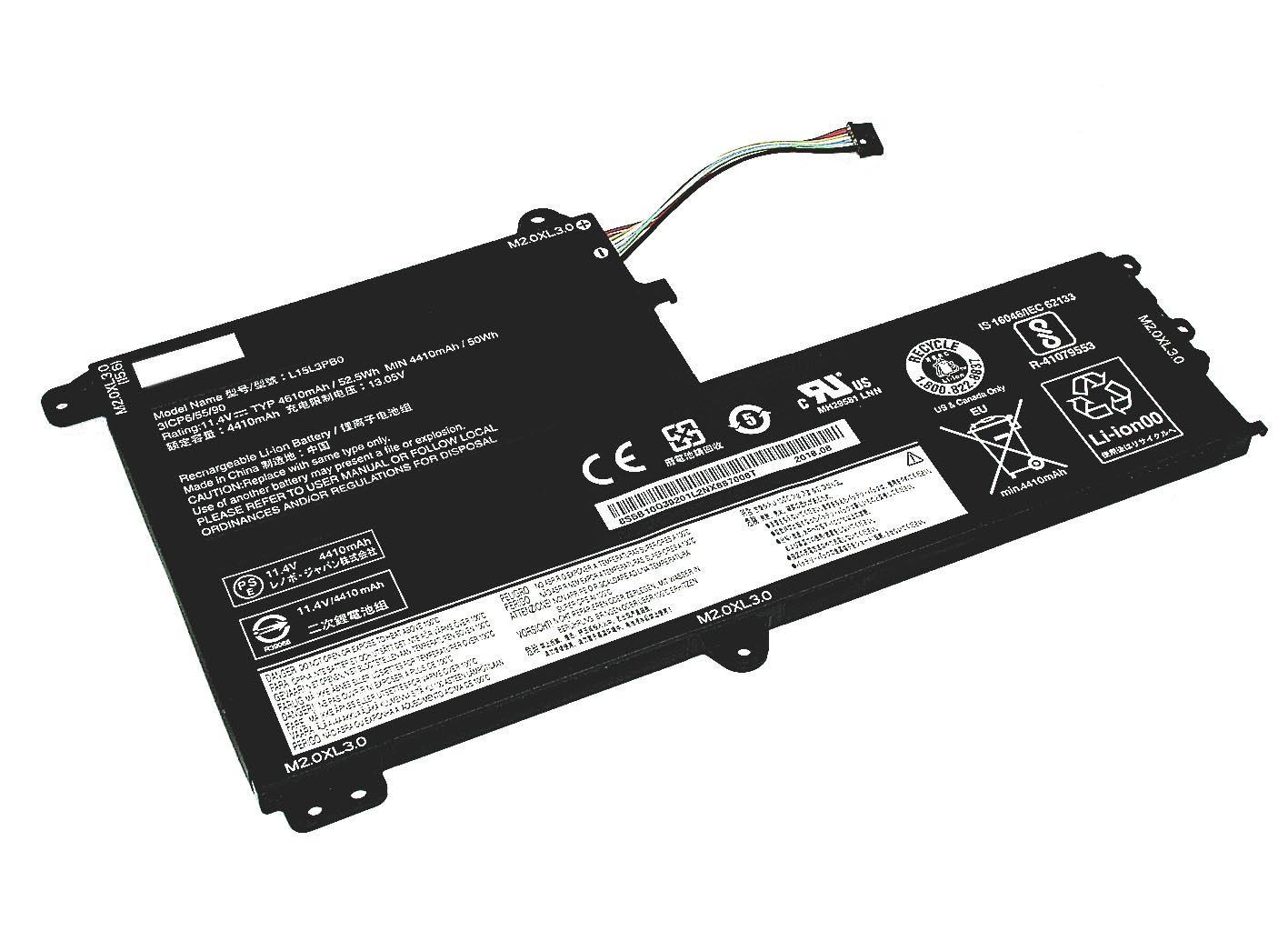 Аккумулятор для ноутбука Lenovo L15L3PB0 Ideapad Flex 4 1470 13,05 V 4610 mAh (074293)