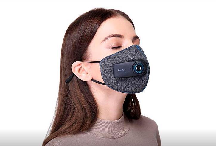 Маска для очистки воздуха Purely Fresh Air Mask Gray (HZSN001) - фото 6