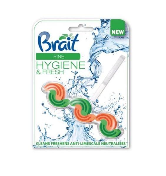 Блок для унитаза Brait Hygiene&Fresh с ароматом хвои 45 г (N-2617)
