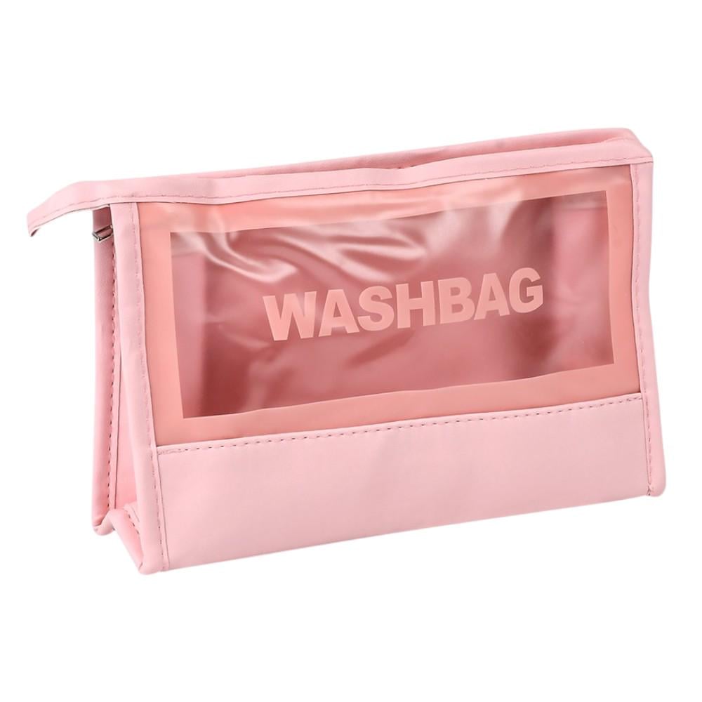 Косметичка дорожная Stenson Washbag 22х14х6,5 см Прозрачный/Розовый (R32842-S) - фото 1 Косметичка дорожная Stenson Washbag 22х14х6,5 см Прозрачный/Розовый (R32842-S) - фото 1