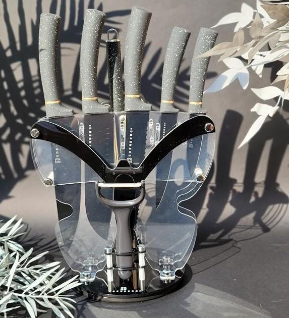 Набор ножей кухонных Edenberg EB-11062 с антибактериальным покрытием на подставке 9 пр. Черный (EB-11062) Набор ножей кухонных Edenberg EB-11062 с антибактериальным покрытием на подставке 9 пр. Черный (EB-11062)