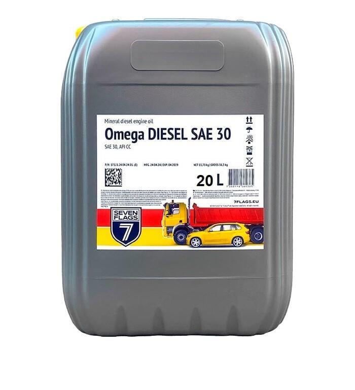 Моторное масло 7FLAGS Omega DIESEL М-10Г2к SAE 30 20 л (199786)