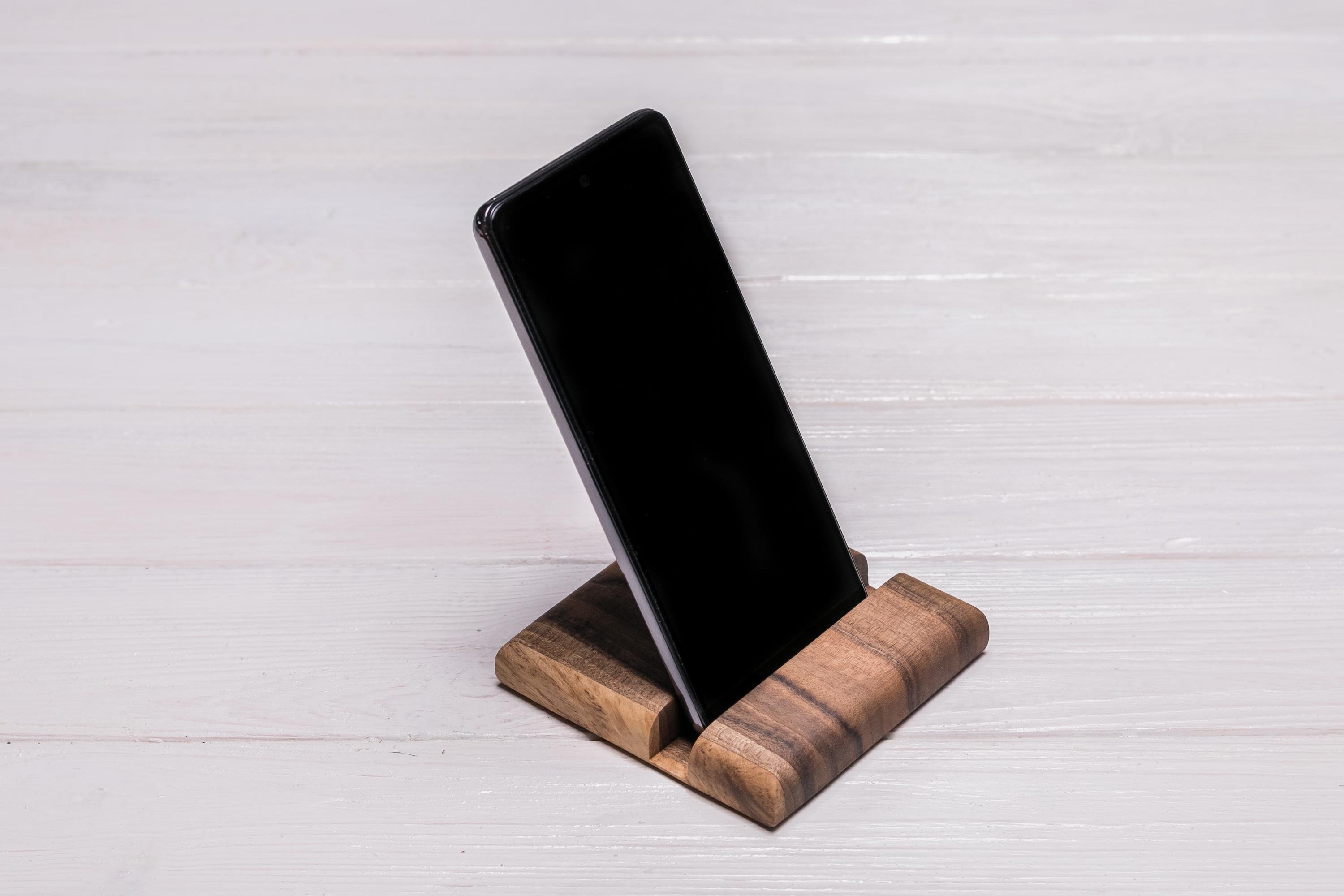 Подставка-держатель EcoWalnut для телефона/планшета с логотипом (EW-2) - фото 8 Подставка-держатель EcoWalnut для телефона/планшета с логотипом (EW-2) - фото 8