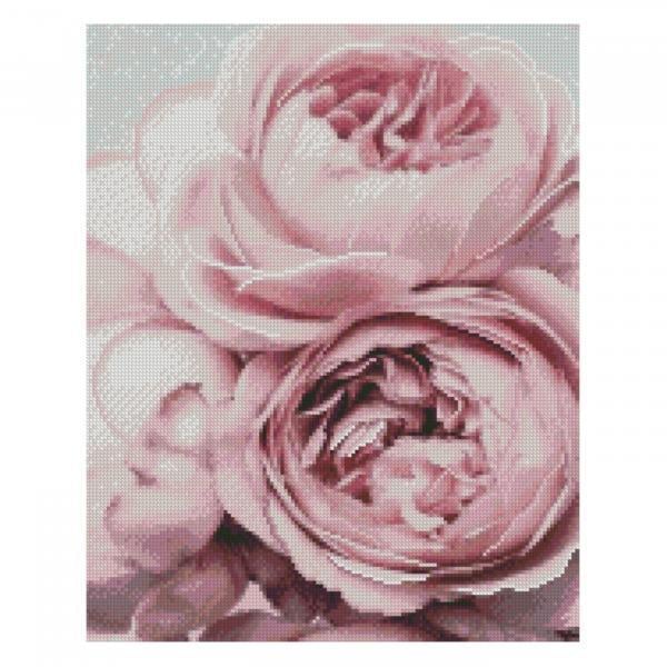 Алмазная мозаика Strateg цветы Пионы 40х50 см на подрамнике (FA40832-mt)