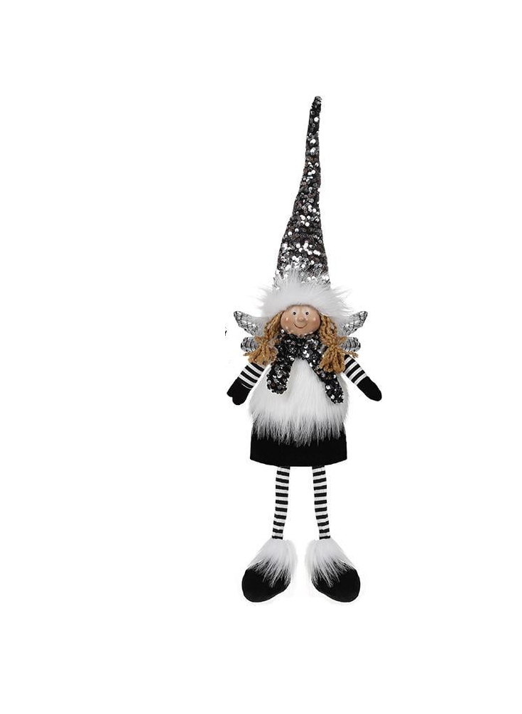 Іграшка м'яка Ангел 16х10х65 см Black/White