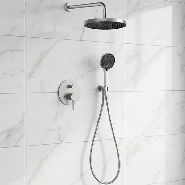 Душевая система скрытого монтажа Devit Flow D117125001111BN Brushed Nickel (35623958)