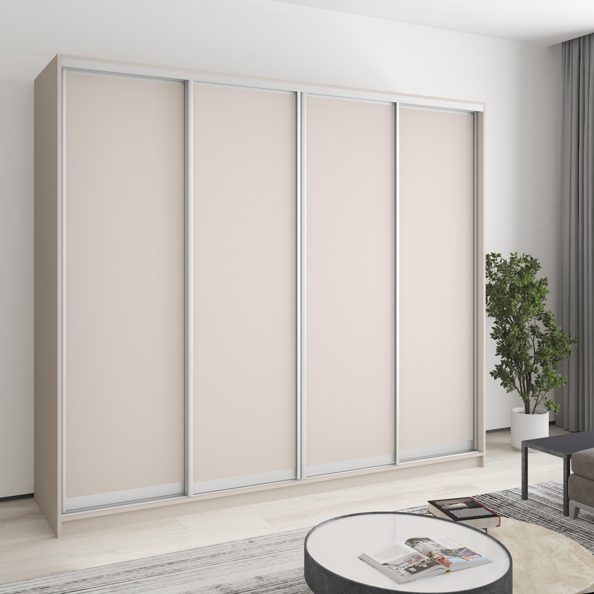 Шкаф-купе четырехдверный MebelStar Стандарт AL 4 ДСП 240x45x210 см Кашемир (MBS-12201)
