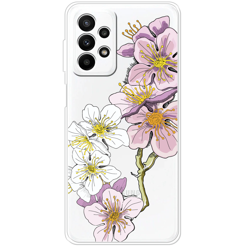 Чехол BoxFace Samsung Galaxy A23 (A235) Cherry Blossom Прозрачный силикон (44373-cc4-44373)