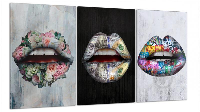 Модульна картина Poster-land Абстракція Губи Art-52_B3