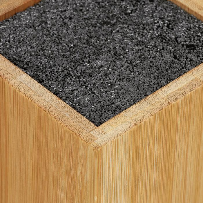 Держатель для ножей Relaxdays квадратный из дерева (1863415) - фото 7